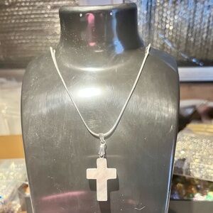 Natural stone on 18” stamped 925 sterling silver snake chain